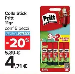 Carrefour Iper Colla Stick Pritt offerta