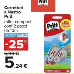 Carrefour Iper Correttori a Nastro Pritt offerta
