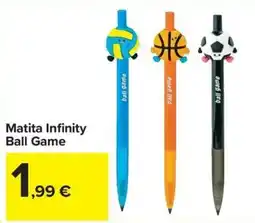 Carrefour Iper Matita Infinity Ball Game offerta