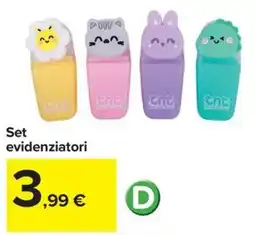 Carrefour Iper Set evidenziatori offerta