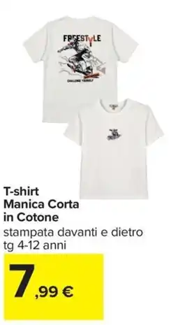 Carrefour Iper T-shirt Manica Corta in Cotone offerta