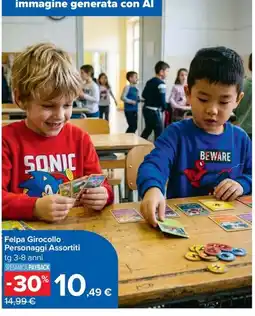 Carrefour Iper Felpa Girocollo Personaggi Assortiti offerta