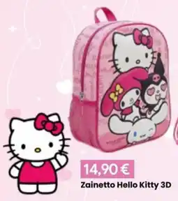 Paniate Zainetto Hello Kitty 3D offerta