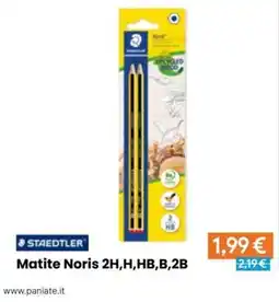 Paniate Matite Noris 2H,H,HB,B,2B offerta