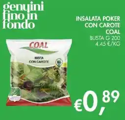 Coal City Insalata poker con carote Coal offerta