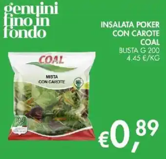 Insalata poker con carote Coal
