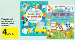 Carrefour Iper Vado a scuola Passatempi per imparare o I miei primi Numeri offerta