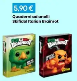 Paniate Quaderni ad anelli Skifidol Italian Brainrot offerta