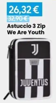 Paniate Astuccio 3 Zip We Are Youth offerta