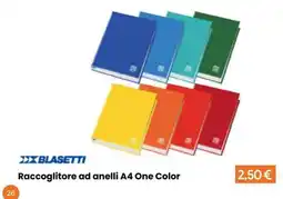 Paniate Raccoglitore ad anelli A4 One Color offerta