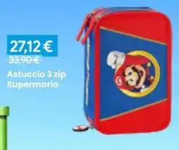 Paniate Astuccio 3 zip Super Mario offerta