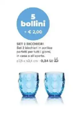 Coal City Set 2 bicchieri in acrilico offerta