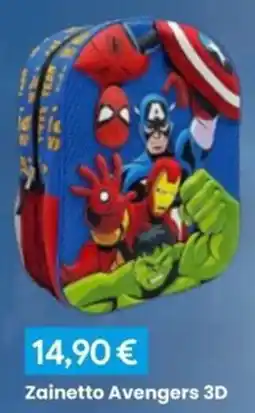 Paniate Zainetto Avengers 3D offerta
