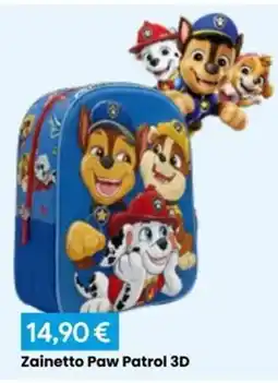 Paniate Zainetto Paw Patrol 3D offerta