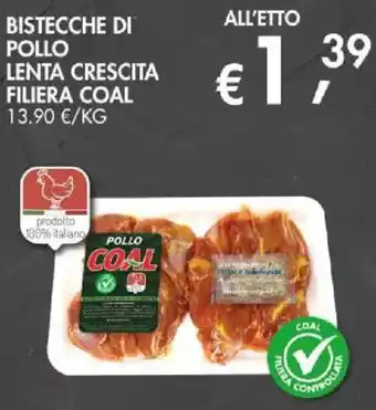 Bistecche di pollo filiera coal