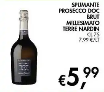 Spumante Prosecco Doc Brut Millesimato Terre Nardin