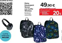 Carrefour Iper Zaino Imusicpack Seven offerta