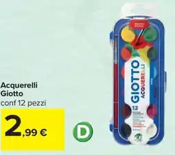 Carrefour Iper Acquerelli Giotto offerta