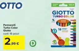 Carrefour Iper Pennarelli Turbo Color Giotto offerta
