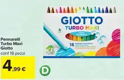 Carrefour Iper Pennarelli Turbo Maxi Giotto offerta