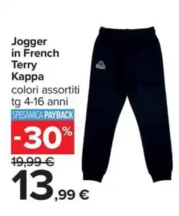 Carrefour Iper Jogger in French Terry Kappa offerta