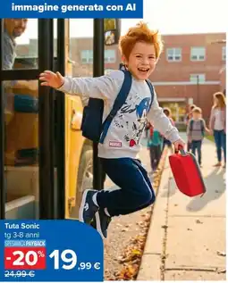 Carrefour Iper Tuta Sonic offerta