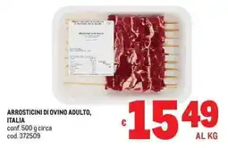 Metro Arrosticini di ovino adulto offerta