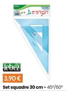 Paniate Set squadre 30 cm - 45°/60° offerta