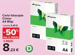 Carrefour Iper Carta fotocopie Colour A4 Sylvamo offerta
