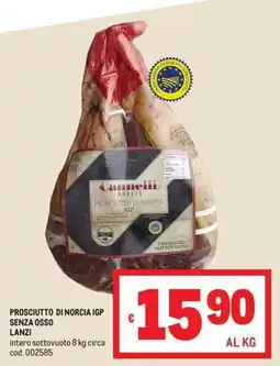 Metro Prosciutto di Norcia IGP Cannelli offerta