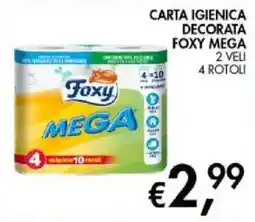 Coal City Carta igienica decorata Foxy Mega offerta