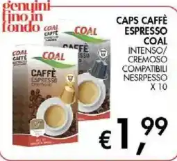 Coal City Caps Caffè Espresso Coal offerta