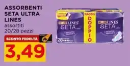 Alì Supermercati Assorbenti seta ultra lines offerta