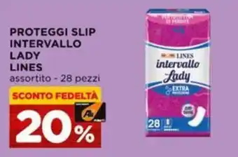 Proteggi slip intervallo lady lines