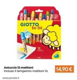 Paniate Giotto be-bè matitoni offerta