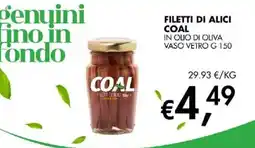 Coal City Filetti di alici Coal offerta