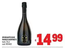 Metro Spumante Kius Marco Carpineti offerta