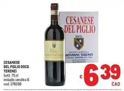 Metro Cesanese del Piglio DOCG Terenzi offerta