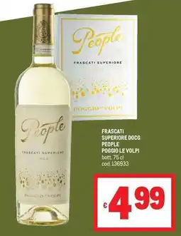 Metro Frascati superiore People Poggio le Volpi offerta