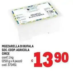 Metro Mozzarella di bufala Circe offerta