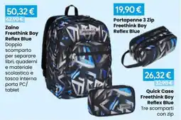 Paniate Zaino Freethink Boy Reflex Blue offerta