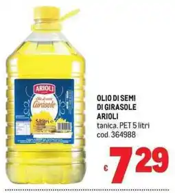 Metro Olio di semi di girasole Arioli offerta