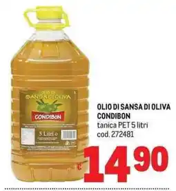 Metro Olio di sansa di oliva Condibon offerta
