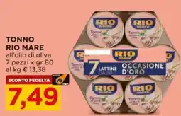 Alì Supermercati Tonno Rio Mare all'olio di oliva offerta