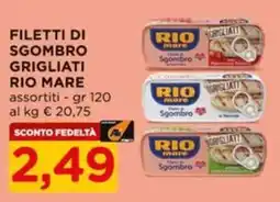 Alì Supermercati Filetti di sgombro grigliati Rio Mare offerta