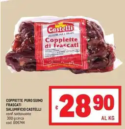 Metro Coppiette puro suino Frascati Castelli offerta