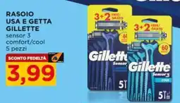 Alì Supermercati Rasoio Gillette sensor 3 comfort/cool offerta