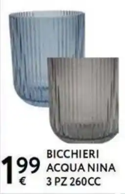 Le Mille Bicchieri acqua Nina offerta