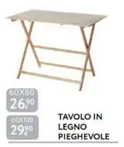 Le Mille Tavolo in legno pieghevole offerta