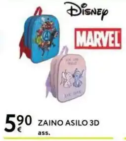 Le Mille Zaino asilo 3D Disney Marvel offerta